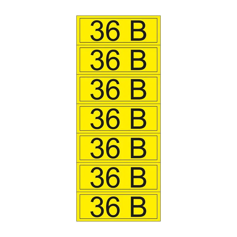 Наклейка знак электробезопасности «36 В» 35х100 мм REXANT (7шт на листе)