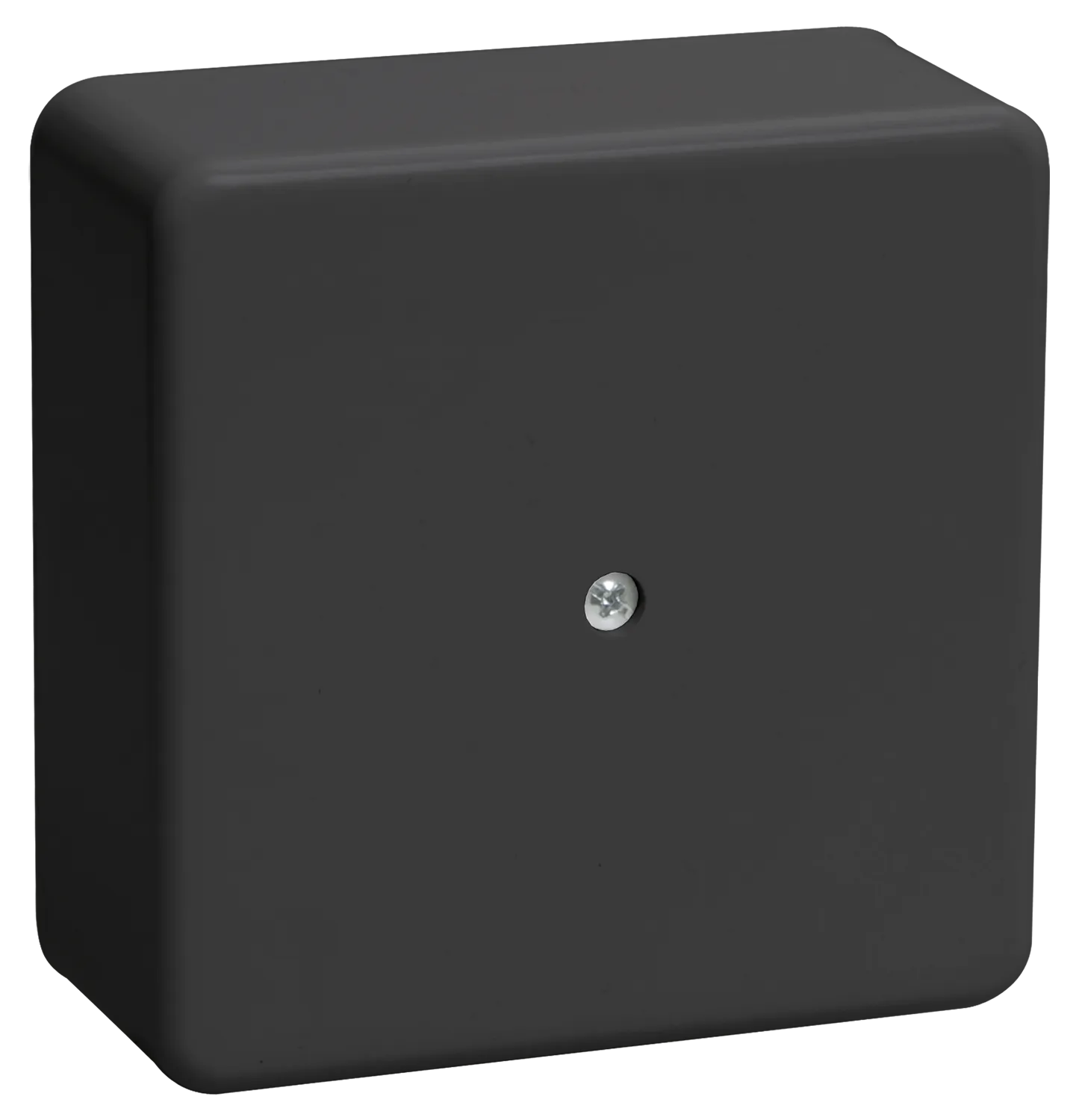 Коробка распаячная КМ для открытой проводки безгалогенная (HF) 75х75х28мм черная (RAL 9005) IEK UKO10-075-075-028-K02-E