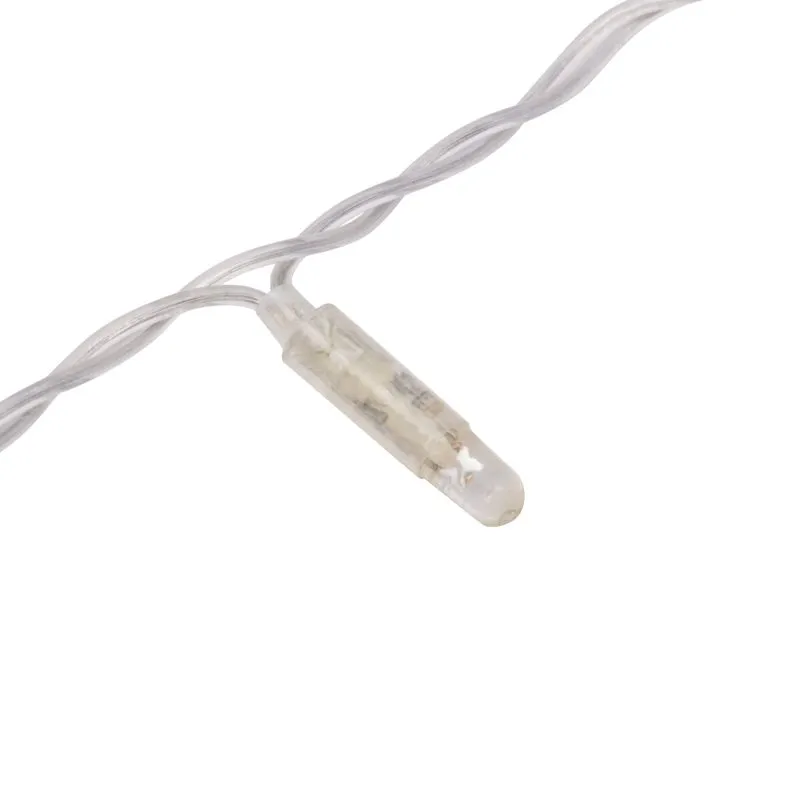Гирлянда светодиодная Занавес 2х9м 1200 LED ТЕПЛЫЙ БЕЛЫЙ прозрачный ПВХ IP65 эффект мерцания соединяется 230В нужен блок 303-500-1 NEON-NIGHT - Фото 5
