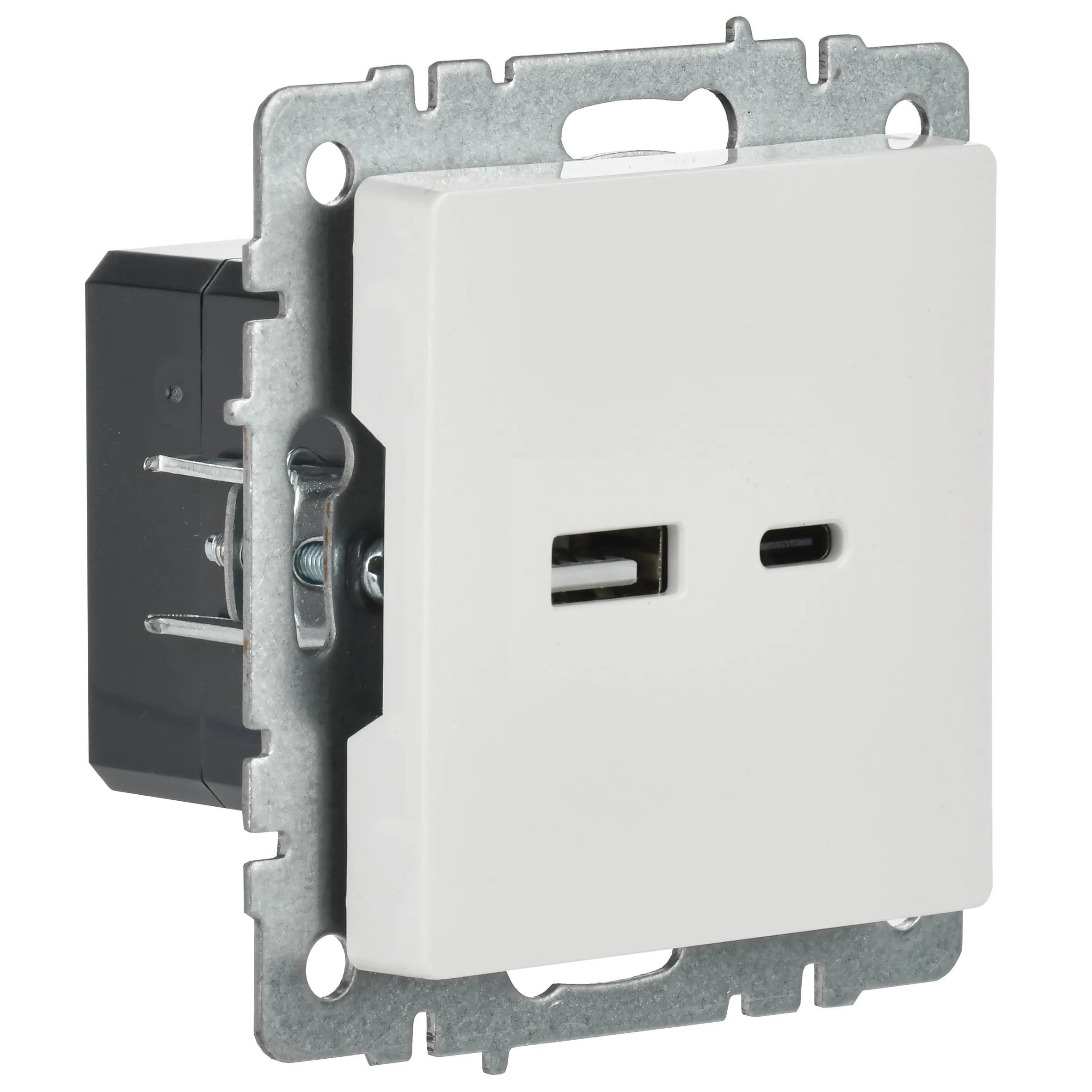 BRITE Розетка USB A+C 18Вт РЮ11-1-БрБ белый IEK - Фото 5