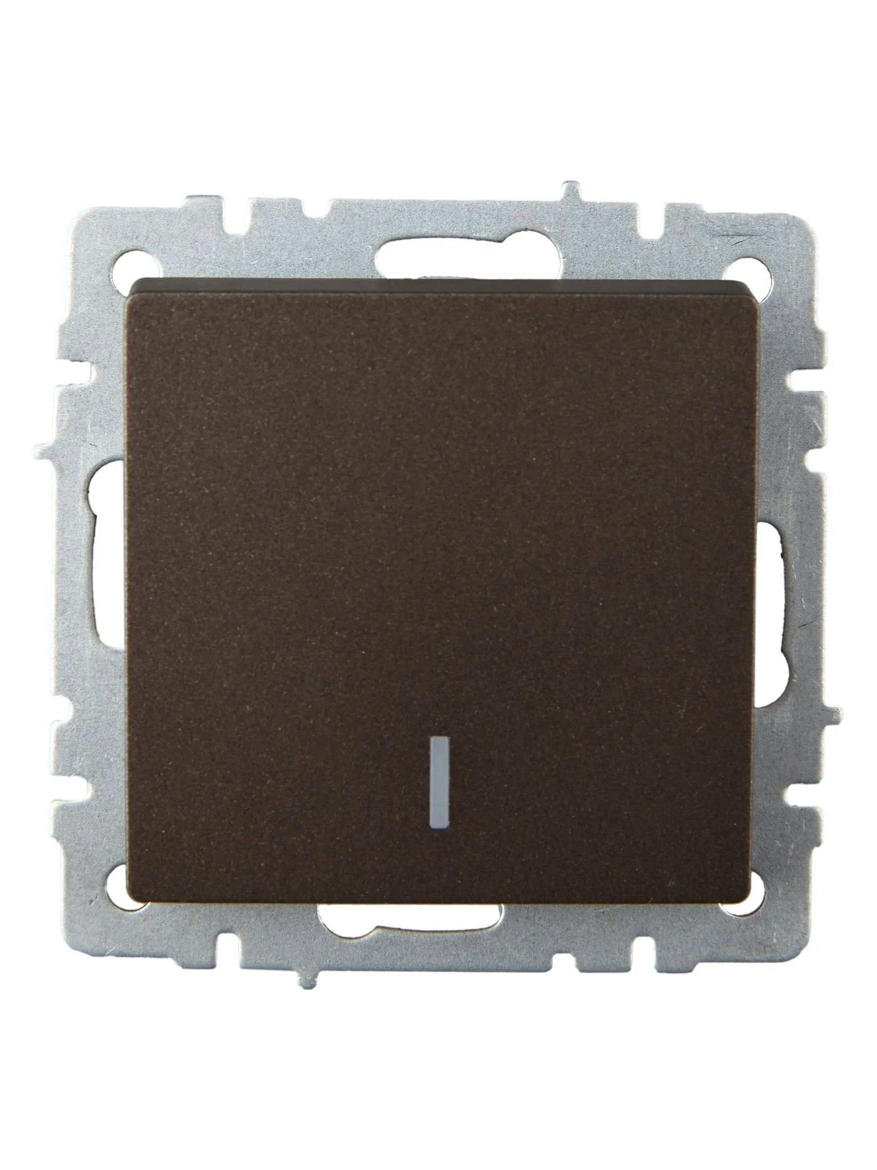 BRITE Выключатель 1-клавишный проходной с индикацией 10А ВС10-1-7-БрТБ темная бронза IEK - Фото 3