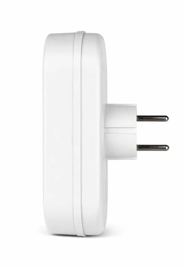 Разветвитель электрический 3 розетки без заземления, 6А, линейный, белый DEKRON - Фото 3