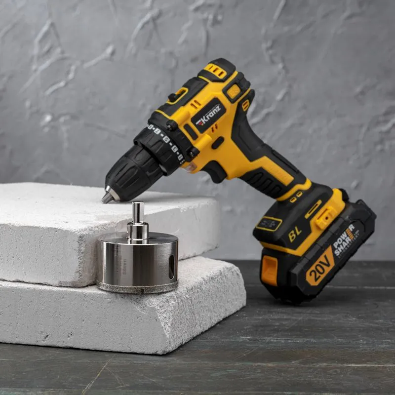 Коронка алмазная 68мм по керамограниту с центровочным сверлом KRANZ - Фото 2