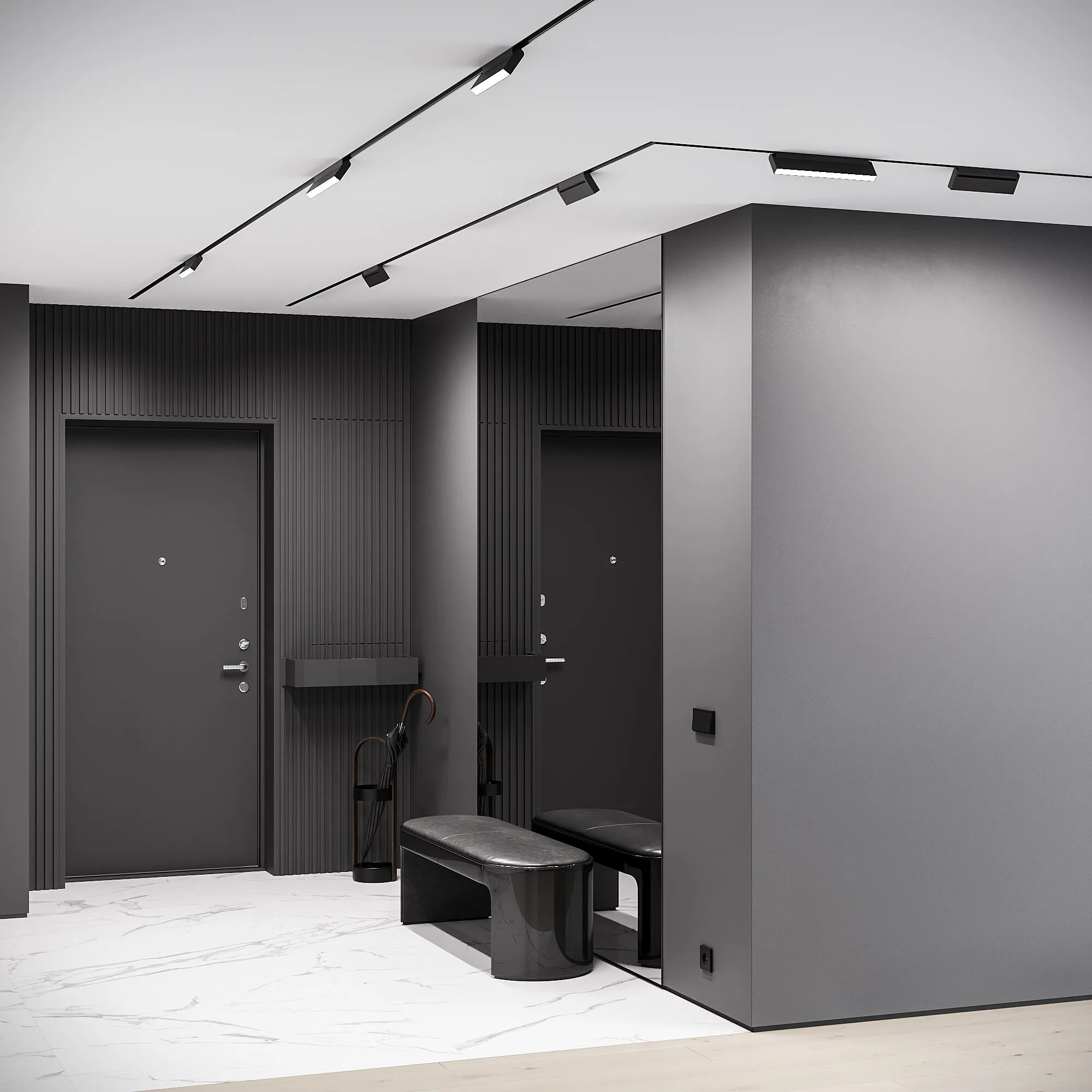 Slim Magnetic Трековый светильник 18W 4200K Kos (чёрный) 85086/01 Elektrostandard - Фото 4