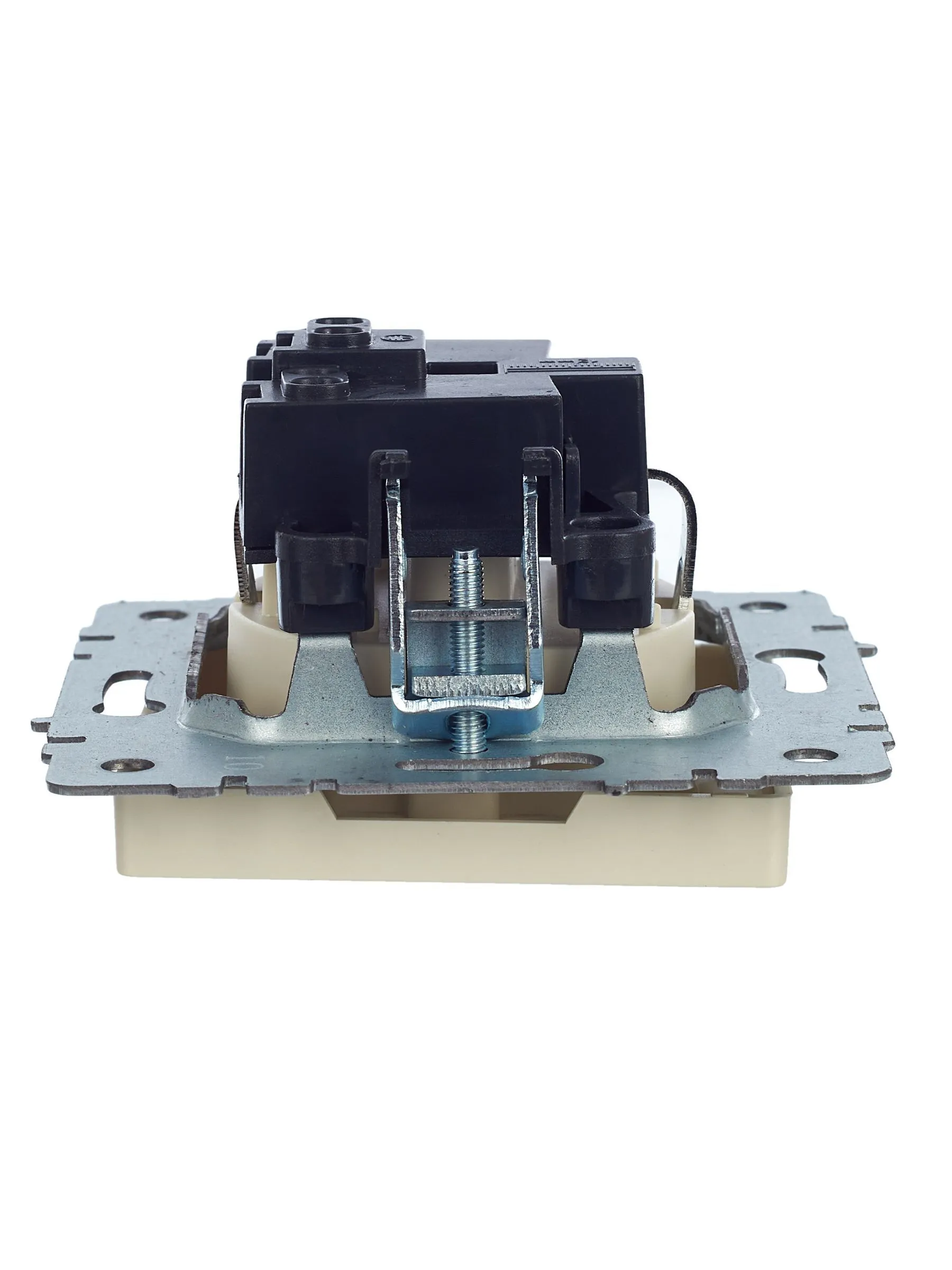 BRITE Розетка 1-местная с заземлением без защитных шторок 16А РС11-1-0-БрКр бежевый IEK - Фото 3