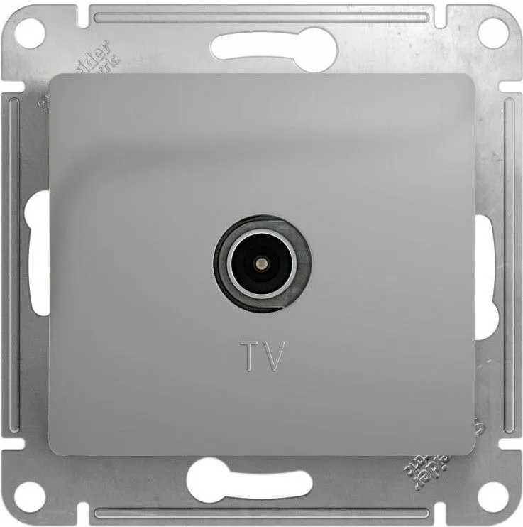Розетка телевизионная TV Glossa коннектор механизм алюм. SE GSL000393