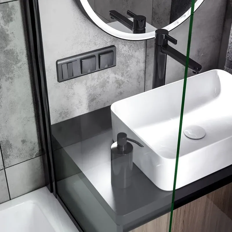 Рамка на 3 поста Stream (графит) Werkel - Фото 4