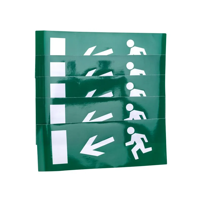 Наклейка для аварийного светильника  "Направление к эвакуационному выходу налево вниз" REXANT - Фото 2