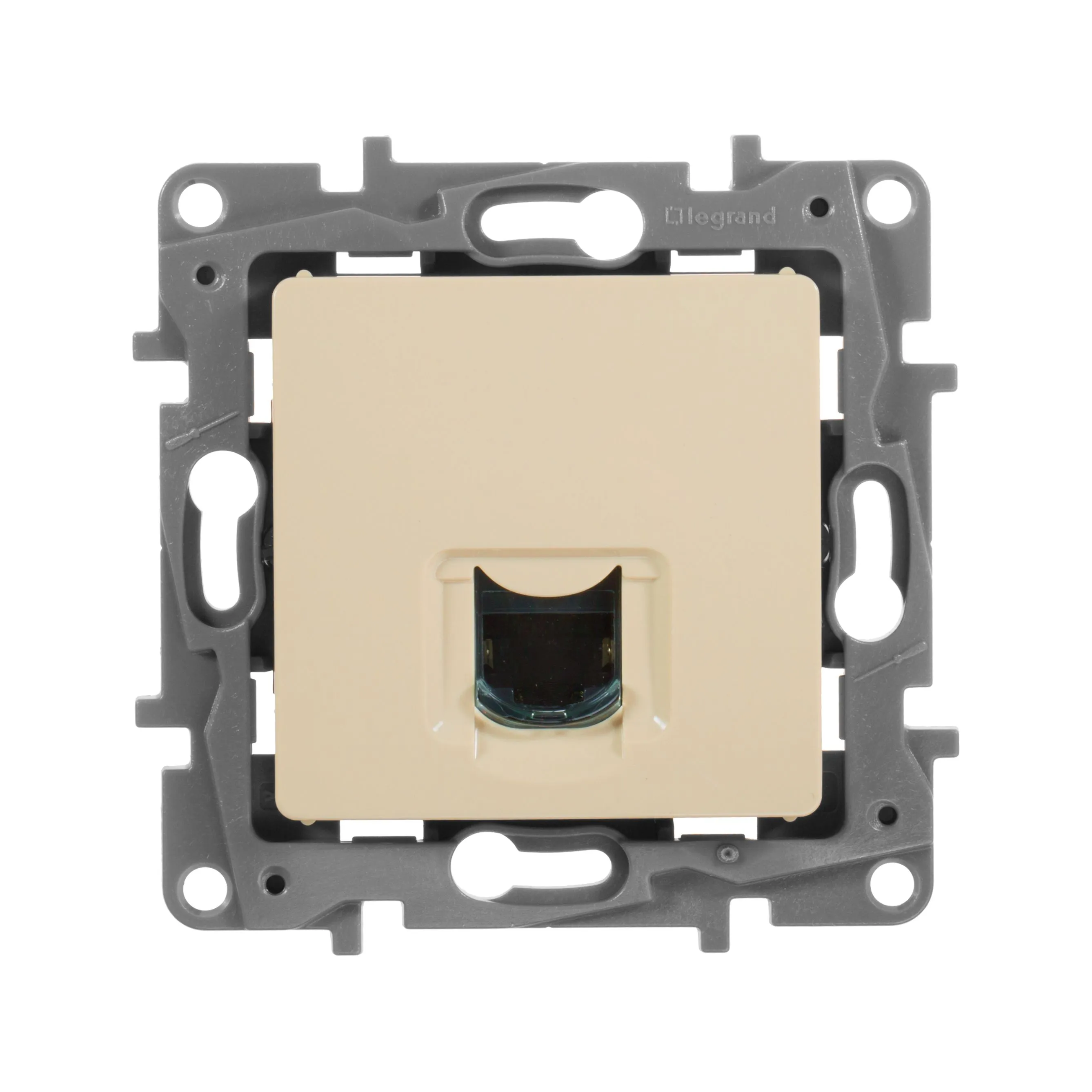 ETIKA Розетка компьютерная RJ45 категория 6 UTP слоновая кость - Фото 3