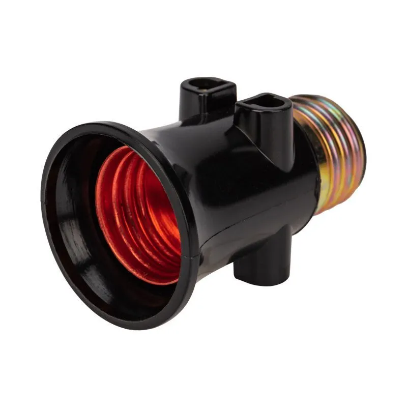 Патрон-розетка карболитовый Е27 черный, с этикеткой REXANT 11-8855