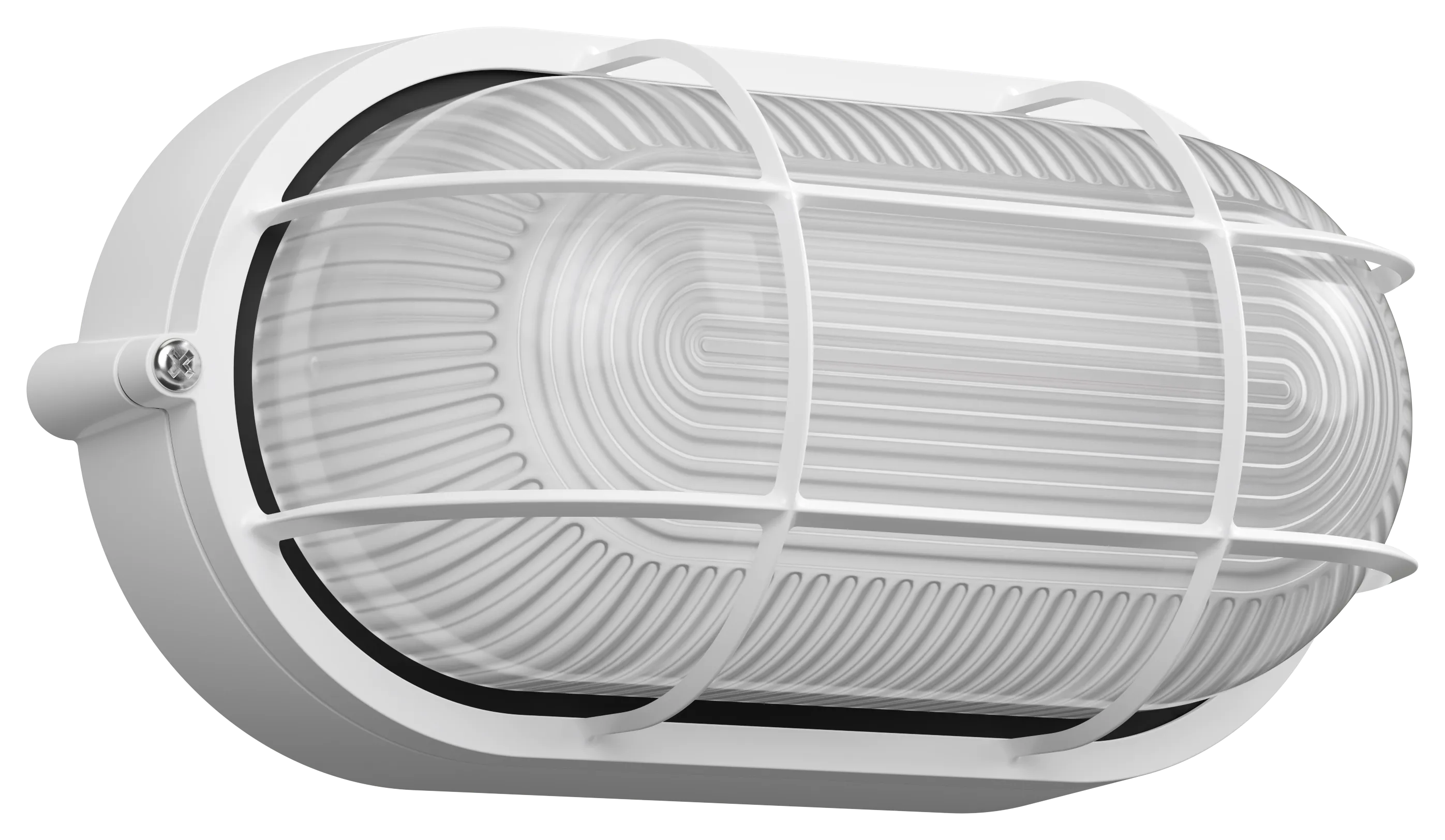 Светильник НПП1402 овал с решеткой 60Вт IP54 белый IEK