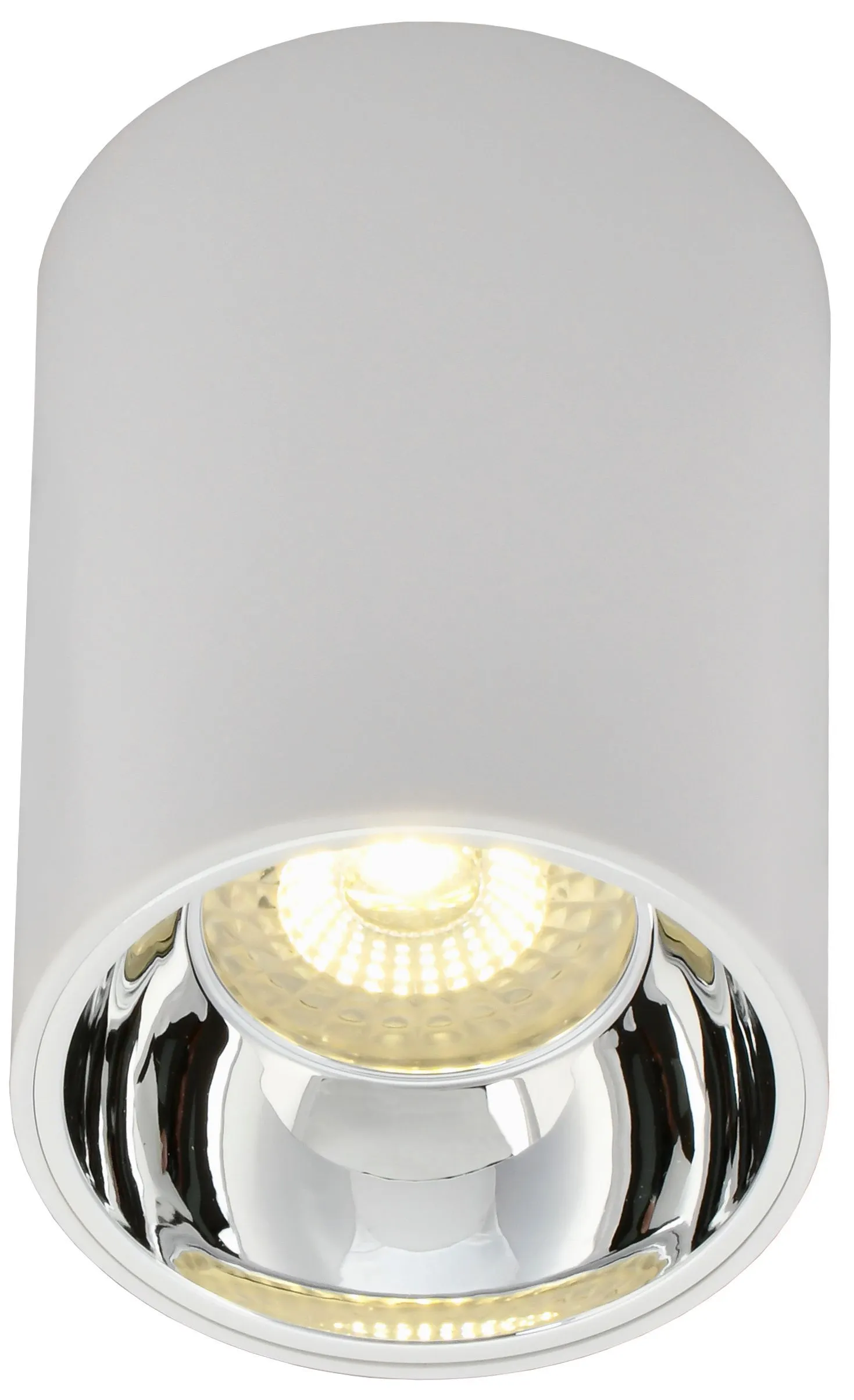 LIGHTING Светильник 4111 накладной потолочный под лампу GU10 белый/хром пластик IEK - Фото 4