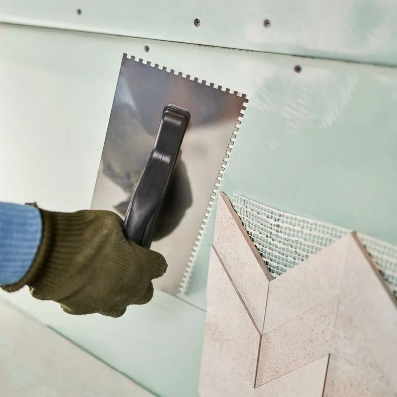 Гладилка нержавеющая 130х270 мм, зуб 4х4 мм, пластиковая ручка REXANT - Фото 2