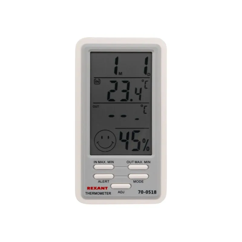 Метеостанция комнатно-уличная с проводным выносным датчиком REXANT - Фото 5
