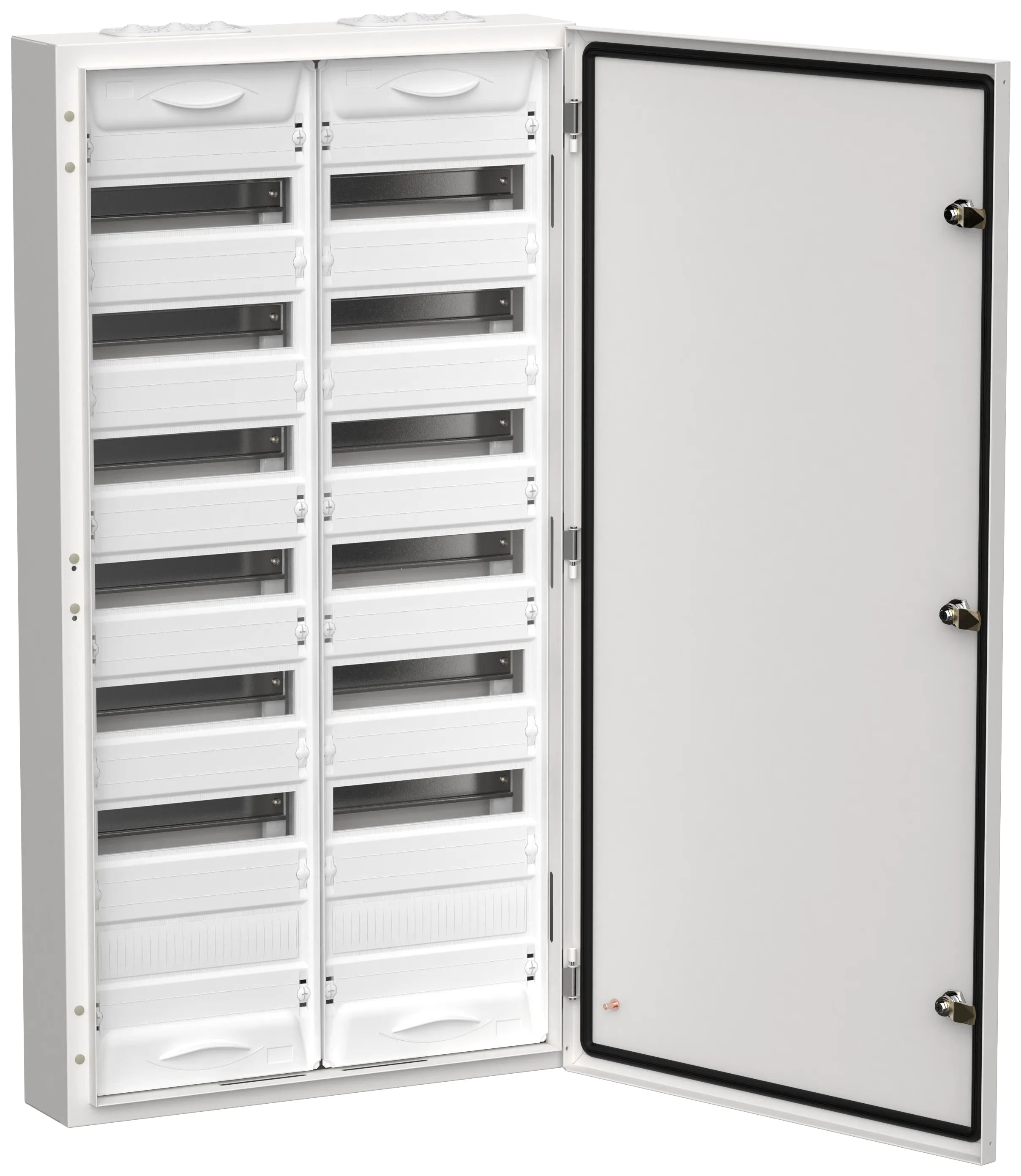 TITAN 5 Корпус металлический ЩРн-168 (2х84) 1085х570х140мм IP54 белый (одна дверь) IEK TI5-50-N-2X084-54