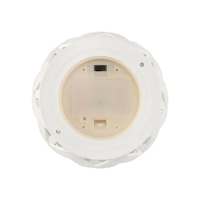 Декоративный фонарь со свечкой, плетеный корпус, белый, размер 14х14х16,5 см, цвет теплый белый - Фото 5