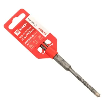 Бур по бетону SDS-plus 6х110 мм (4 резца) EKF Expert