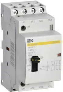 Контактор модульный с ручным управлением КМ20-40МР AC KARAT IEK MKK12-20-40