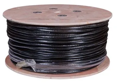 Кабель витая пара F/UTP, CAT 5, PE, 25PR, 24AWG, OUTDOOR, SOLID, черный, 305м, REXANT - Фото 2