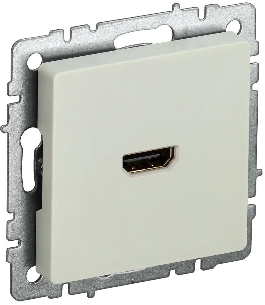 BRITE Розетка HDMI РHDMI-0-БрКр бежевый IEK BR-H10-K10