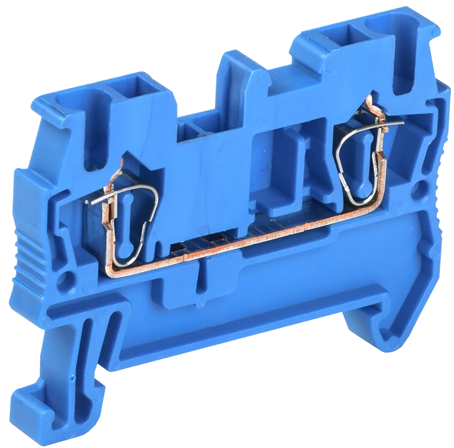 Клемма пружинная КПИ 2в-2,5 31А синяя IEK