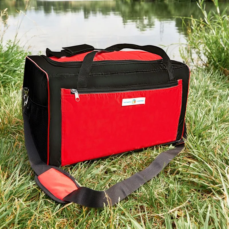 Сумка-холодильник (термосумка) 45л, 2 слоя утепления ЧЕТЫРЕ СЕЗОНА - Фото 2