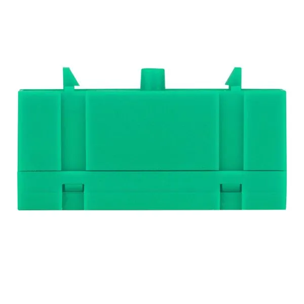 Шина "0" PE (6x9мм) 8 отв. латунь зеленый изолир. корп. на DIN-рейку EKF - Фото 2