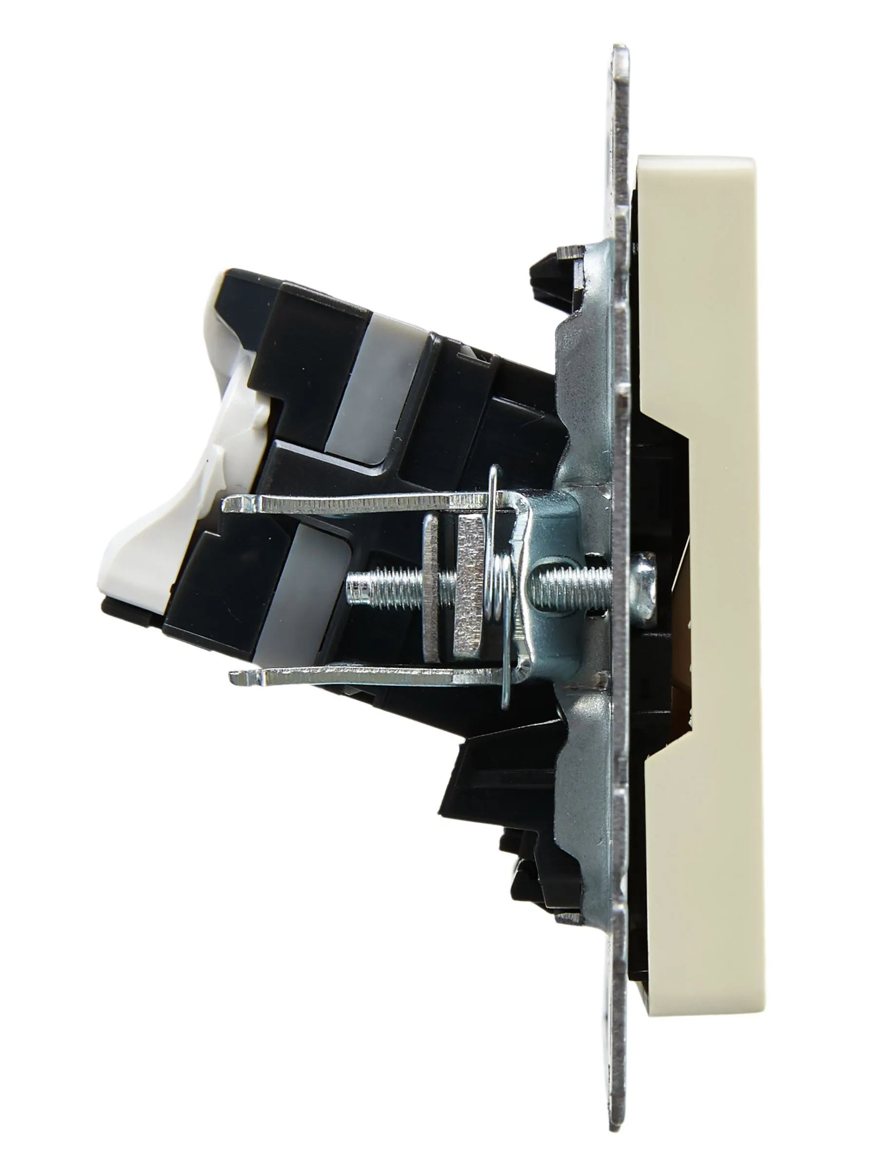 BRITE Розетка компьютерная двойная RJ45 кат.5E РК10-2-БрКр бежевый IEK - Фото 3