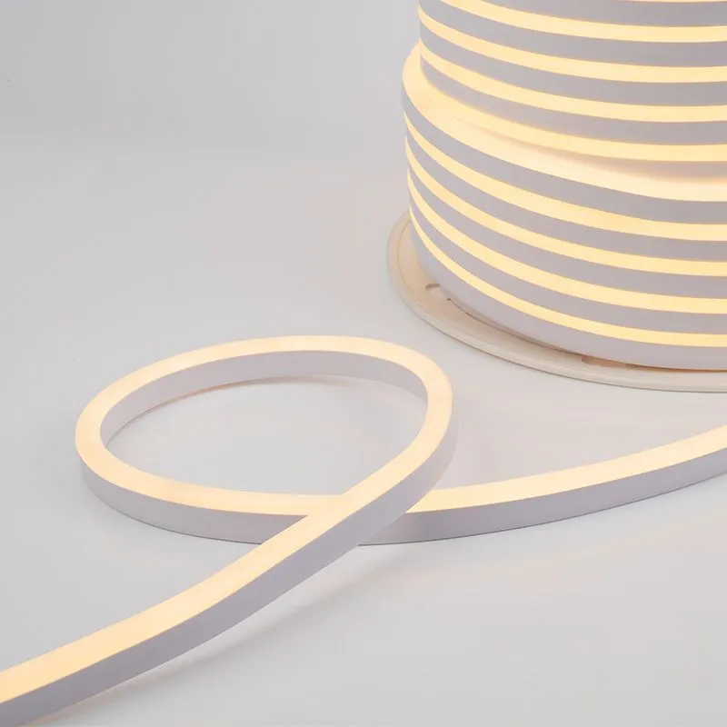 Гибкий неон SMD 8х16мм, 120 LED/м ТЕПЛЫЙ БЕЛЫЙ, односторонний, 24В, бухта 50м NEON-NIGHT - Фото 2