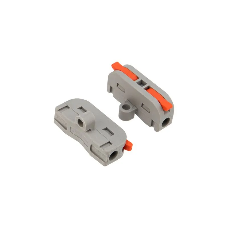 Клемма СМК 222-421P проходная 1 полюс, с монтажной площадкой (0,08-4 мм²), серая (50 шт./уп.) REXANT - Фото 3