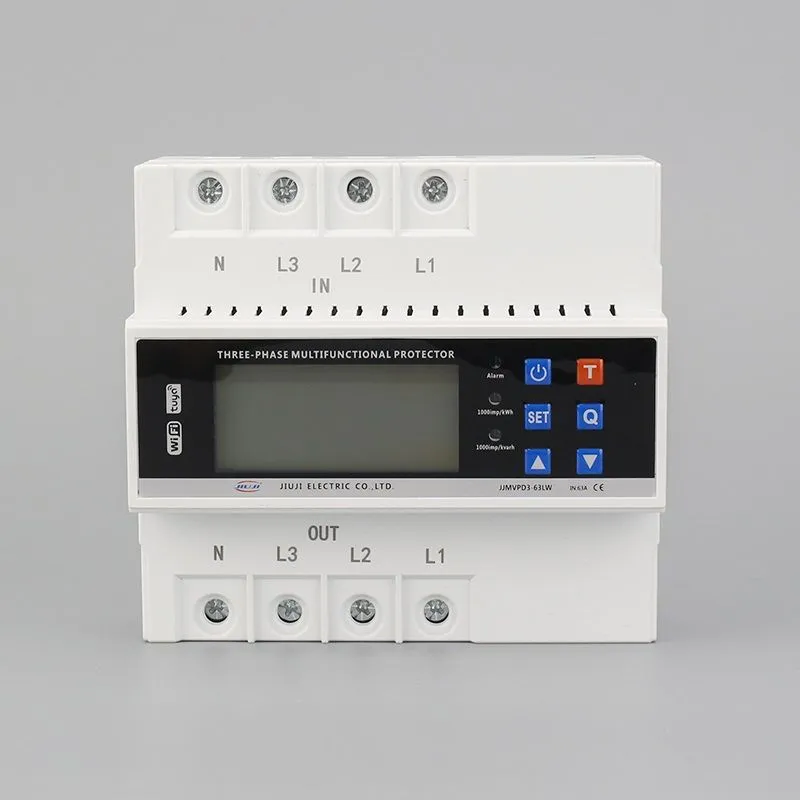 Трехфазное реле напряжения и тока с дисплеем 63A - Фото 8