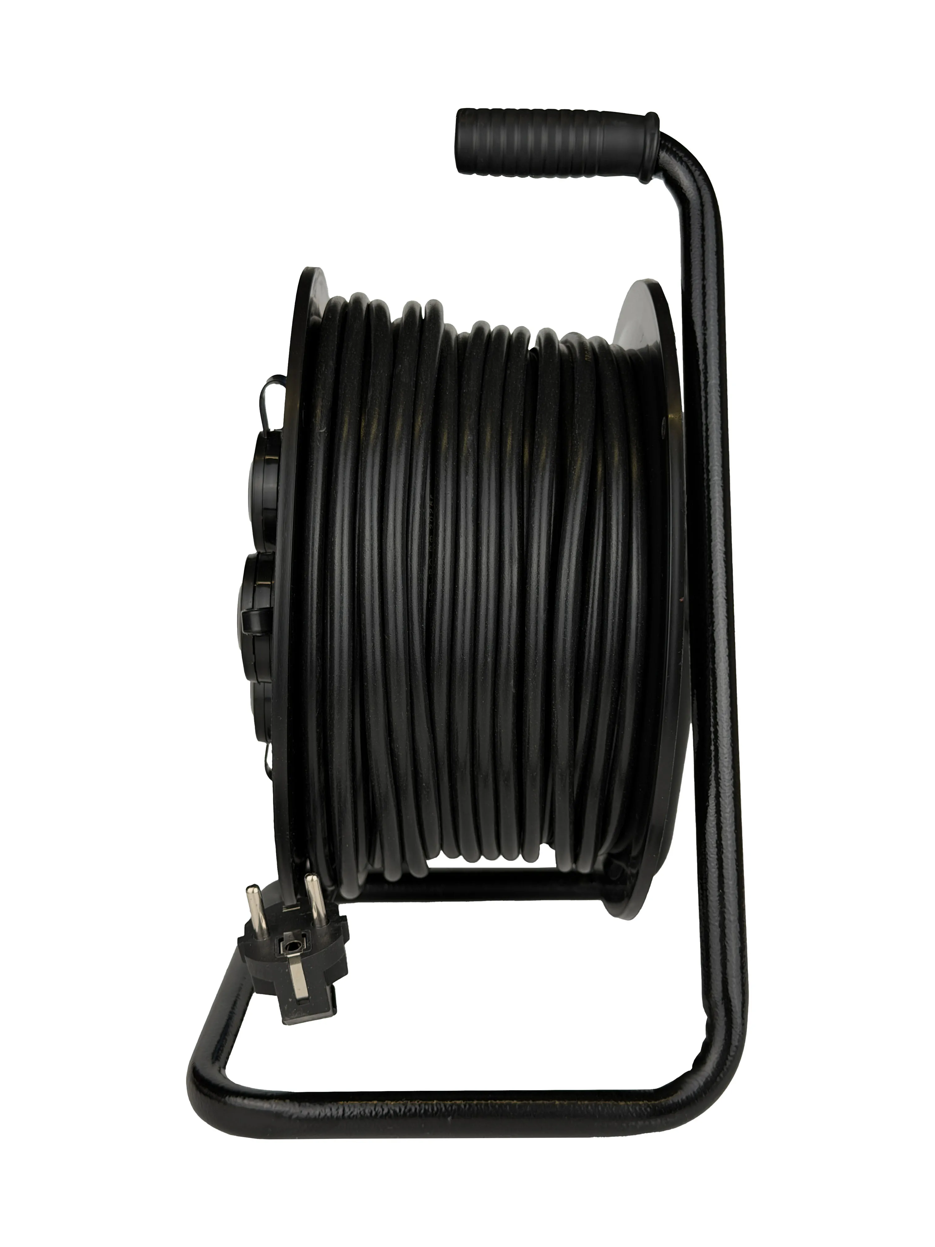 Удлинитель УКП-44 силовой на катушке 4 гн. ПВС 3х1,5 IP44 с/з 50м с автоматом защиты (катушка пластик) 16А 3500Вт - Фото 4