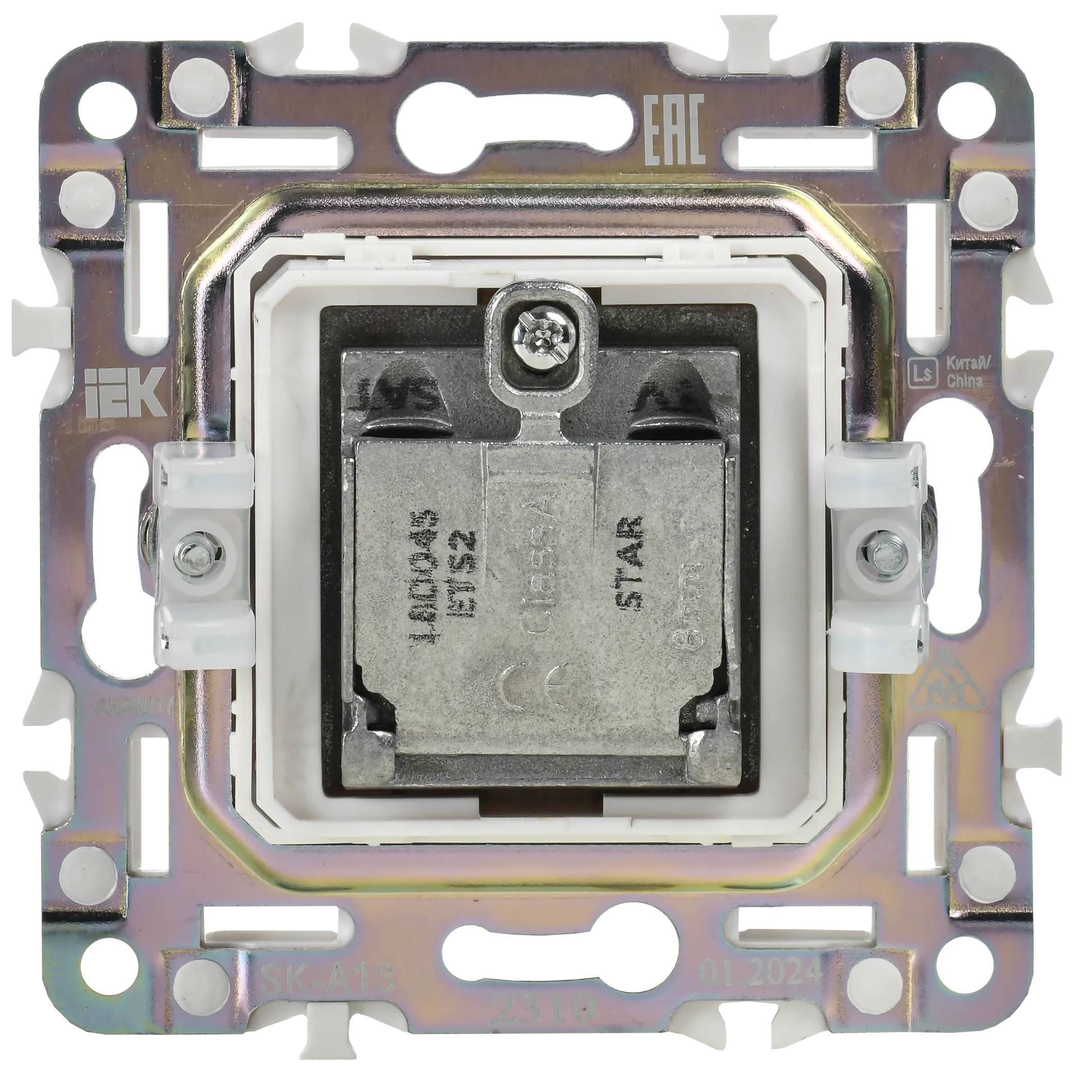 SKANDY Розетка двойная TV+SAT SK-A13Bl черный IEK - Фото 5