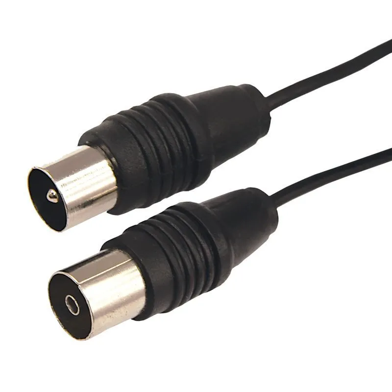 ВЧ-кабель, ТВ-гнездо - ТВ-штекер, 3м, черный REXANT 17-5013