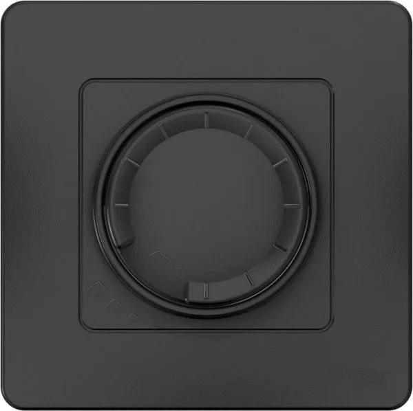 Светорегулятор поворотно-нажимной универсальный СП Blanca 400Вт антрацит SE BLNSS040016 - Фото 3
