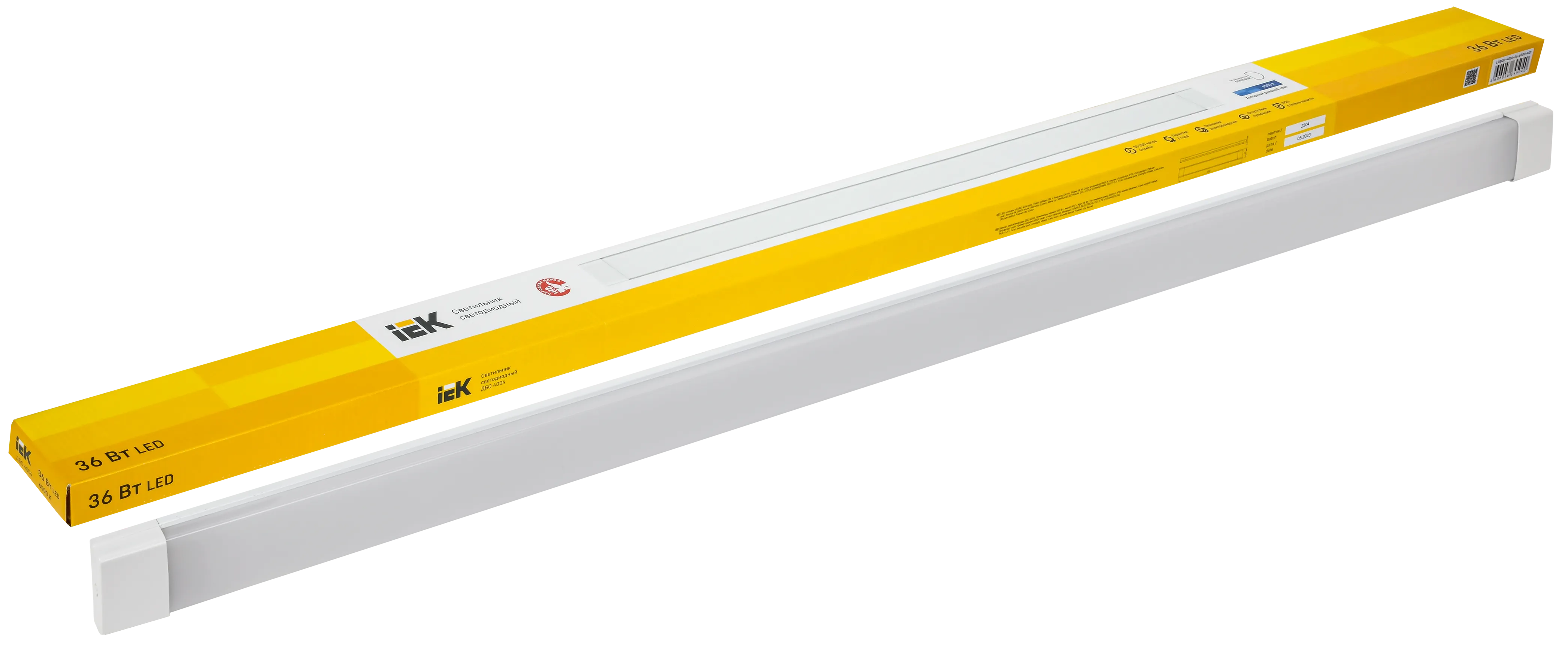Светильник светодиодный линейный ДБО 4004 36Вт 6500К IP20 1200мм опал IEK - Фото 3