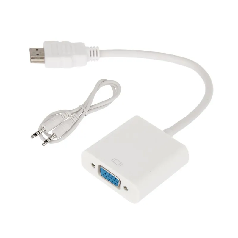 Переходник штекер HDMI - гнездо VGA, провод + шнур стерео 3,5мм REXANT