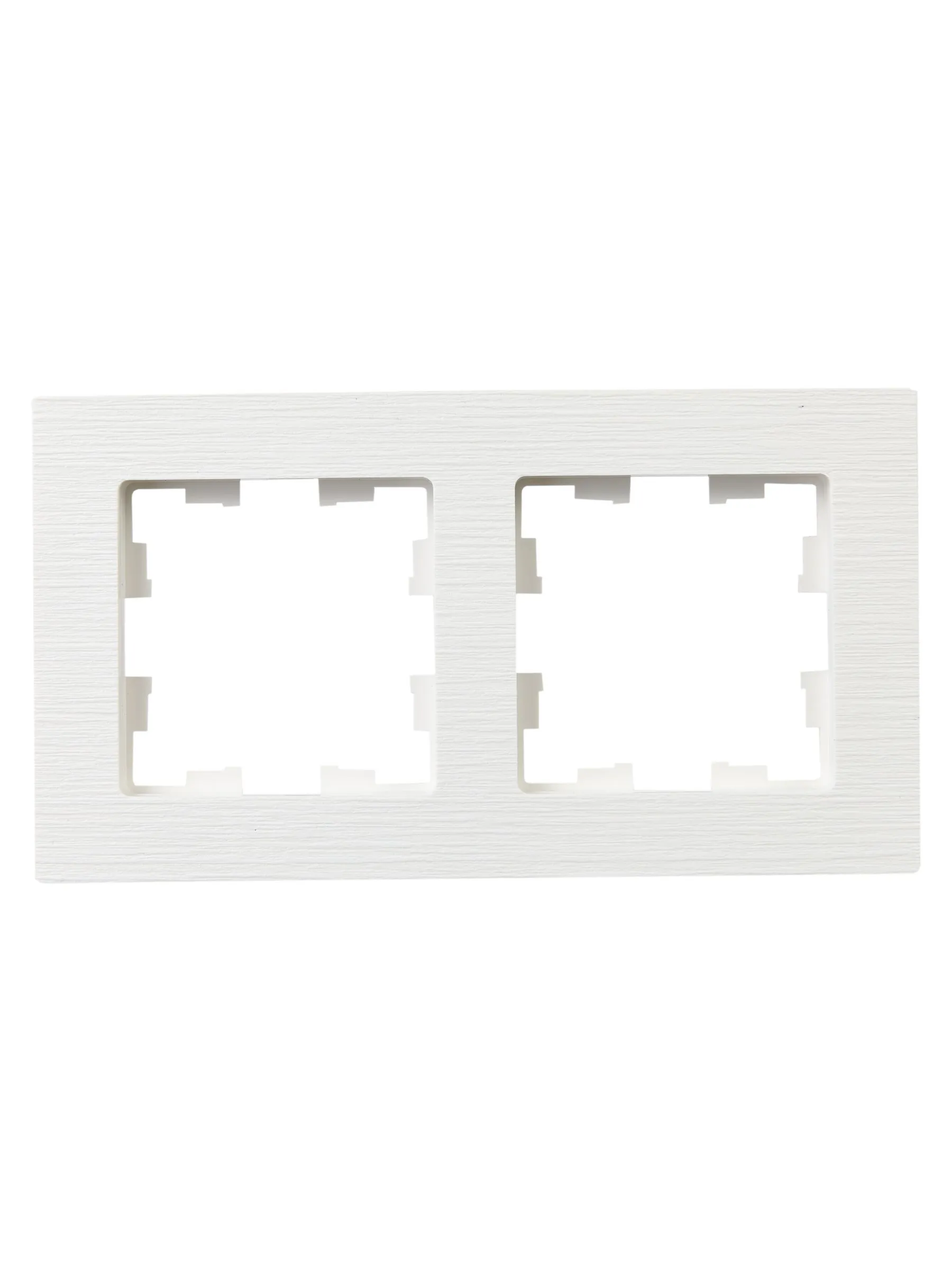 BRITE Рамка 2-местная РУ-2-Бр белый рифленый IEK - Фото 5