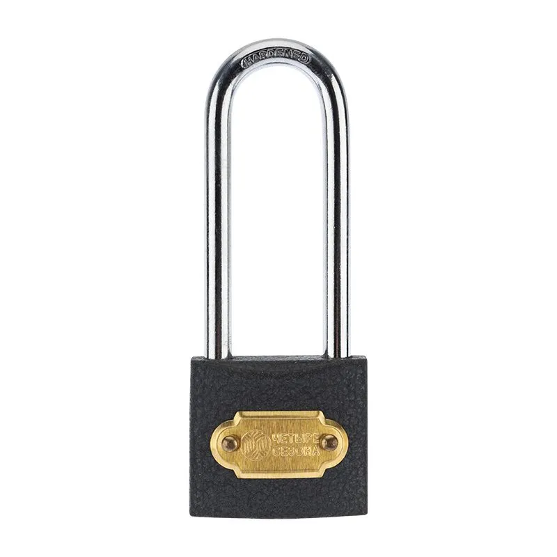 Замок навесной серия «Чугун» 32 мм длинная дужка ЧЕТЫРЕ СЕЗОНА - Фото 3