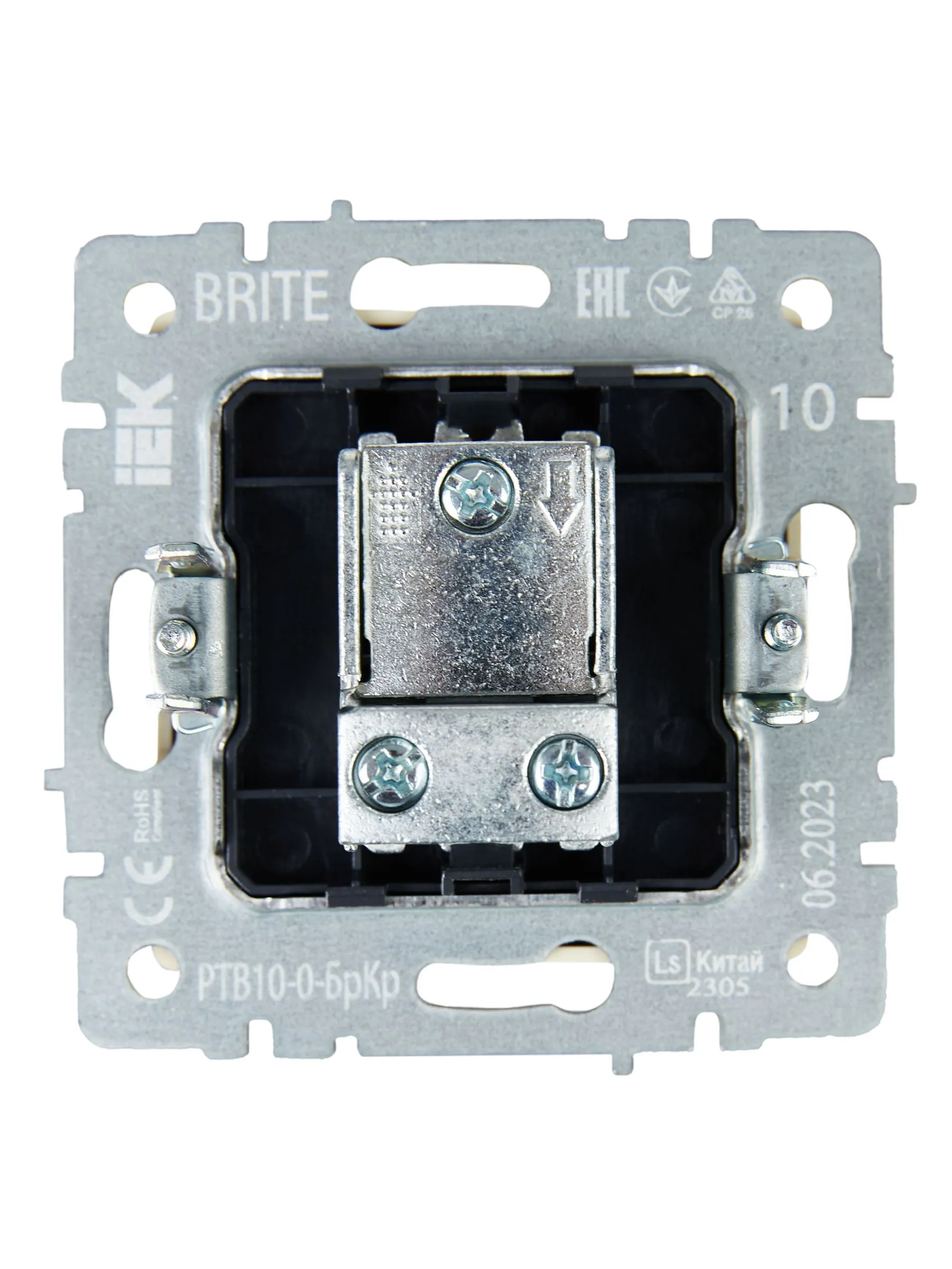 BRITE Розетка TV проходная РТВ10-0-БрКр бежевый IEK - Фото 4