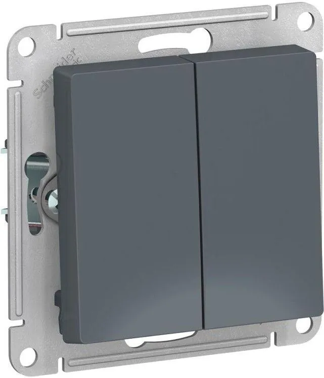 Выключатель 2-кл. СП AtlasDesign 10А IP20 (сх. 5) 10AX механизм грифель SE ATN000751