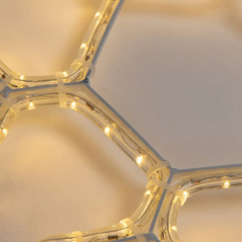 Фигура Снежинка цвет ТЕПЛЫЙ БЕЛЫЙ, размер 45x38 см NEON-NIGHT - Фото 2