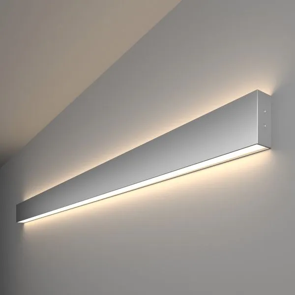 Светильник светодиодный линейный накладной двусторонний 128см 50Вт 4200К матовое серебро 101-100-40-