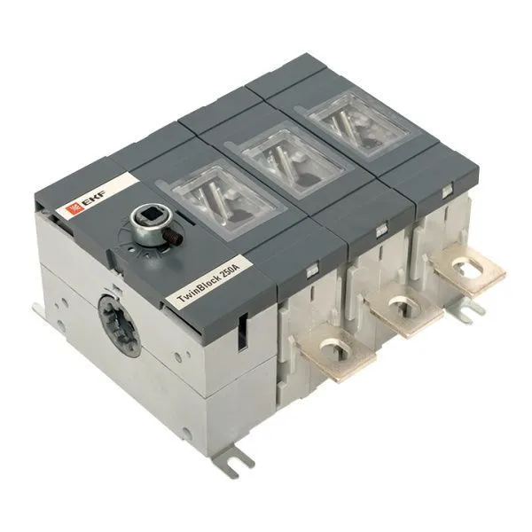 Рубильник 250A 3P без рукоятки управления TwinBlock EKF - Фото 3