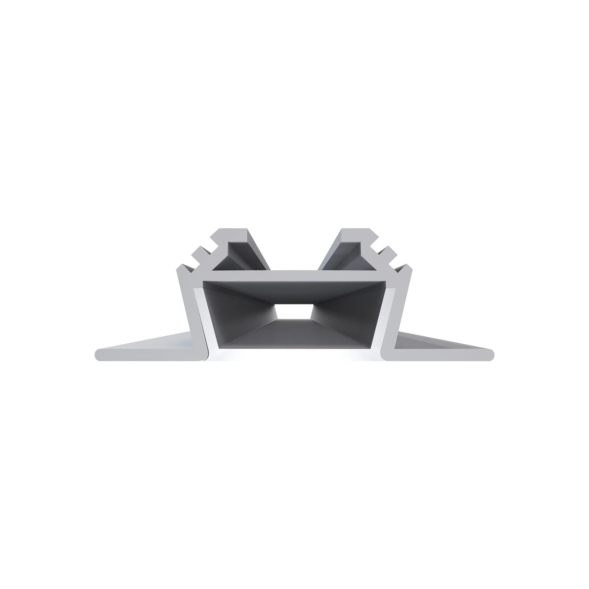 Профиль алюминиевый  угловой, накладной, серебро, 28,5х10,4мм, 2м, шир. ленты до 10мм (рассеиватель белый матовый, заглушки - 2шт.) - Фото 3