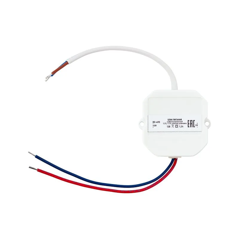 Блок питания стабилизированный 12В, 1,5А, уличная установка DC-493 - Фото 3