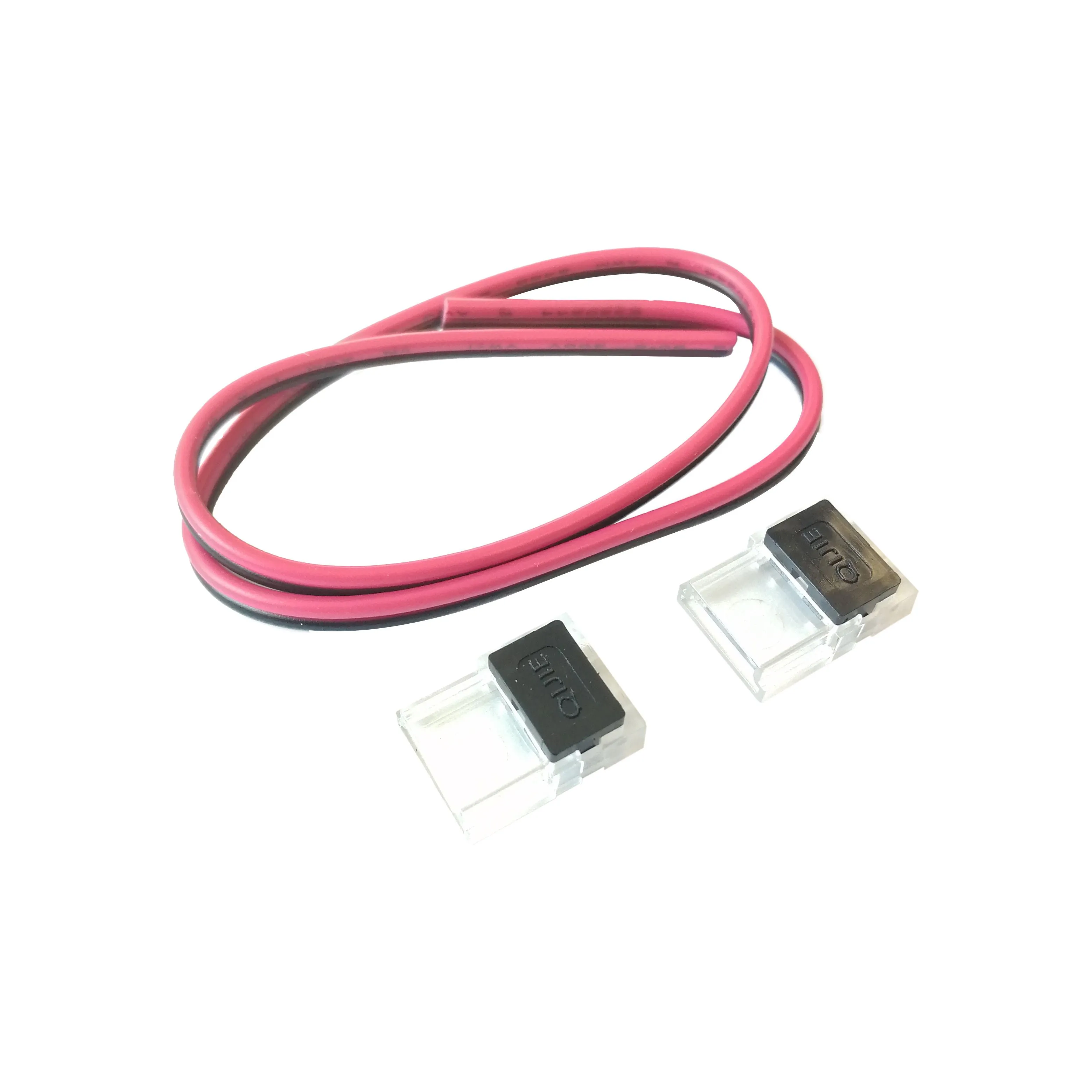 Комплект коннекторов лента-провод для одноцветной светодиодной ленты 12-24В, шириной 8-10мм, 2 иглы,