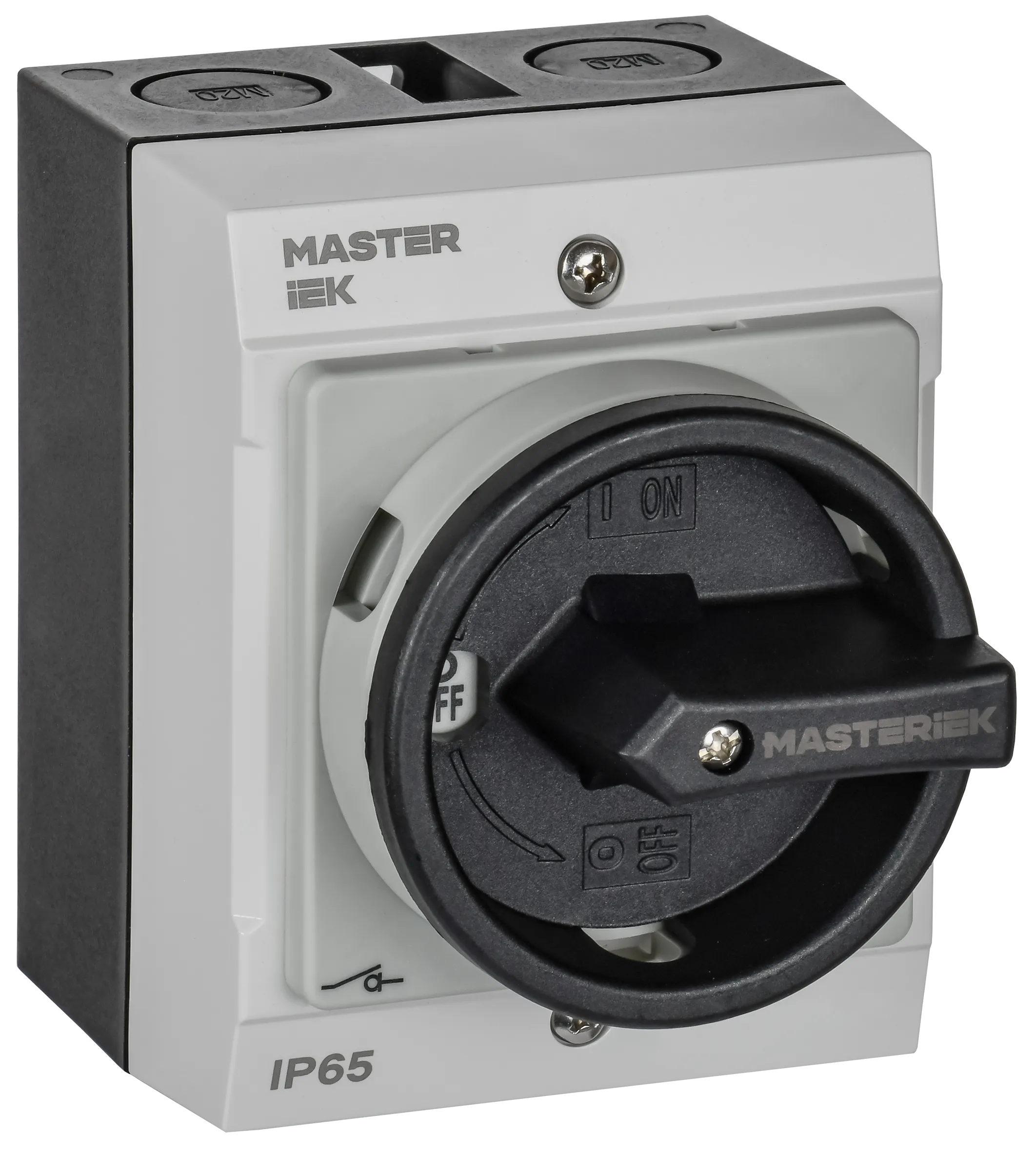 Переключатель кулачковый в боксе закрытая рукоятка 16А схема 90 IEK MI-CS21-016-090