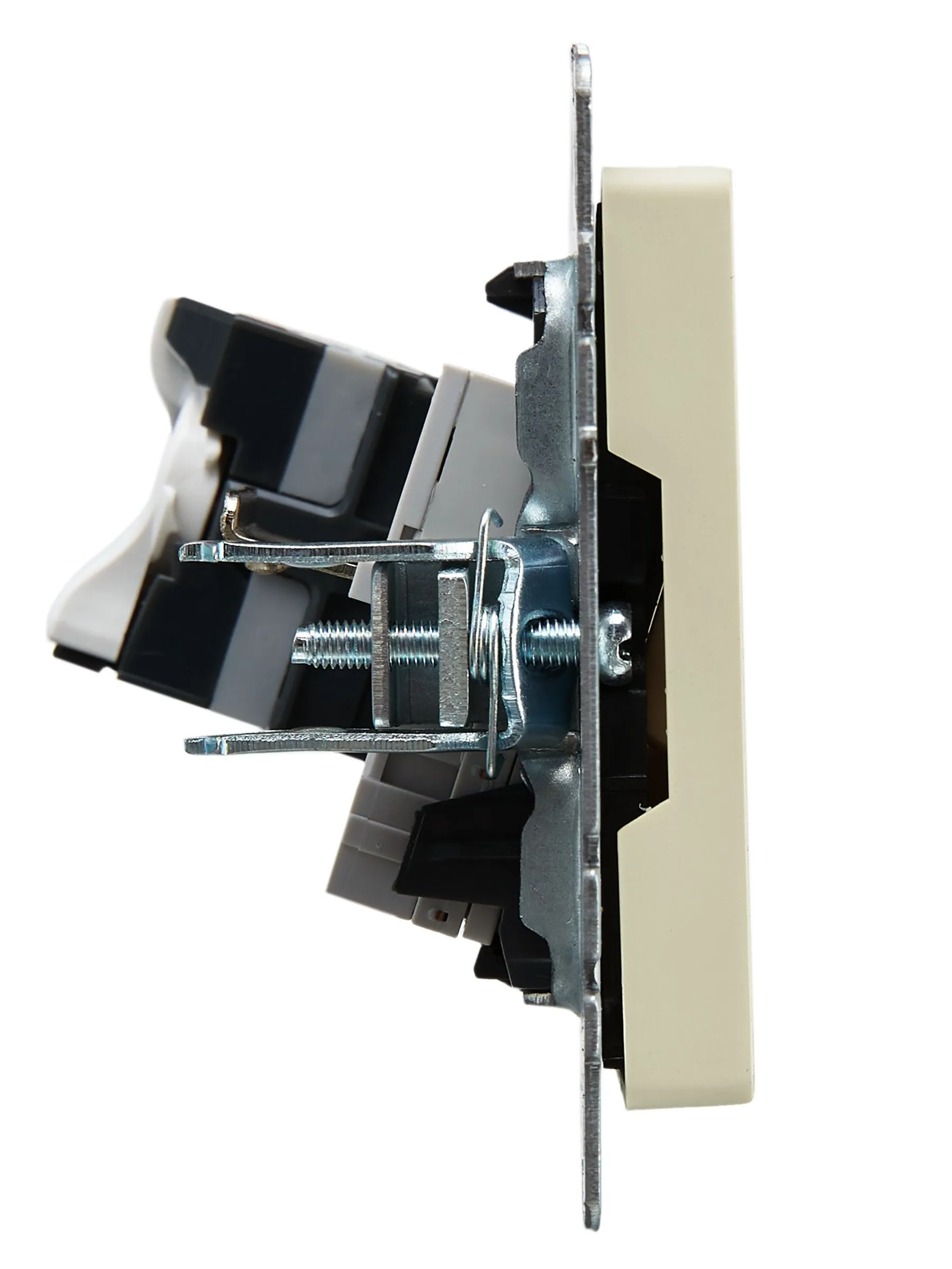 BRITE Розетка двойная RJ11+RJ45 кат.5E РК/Т12-БрКр бежевый IEK - Фото 5