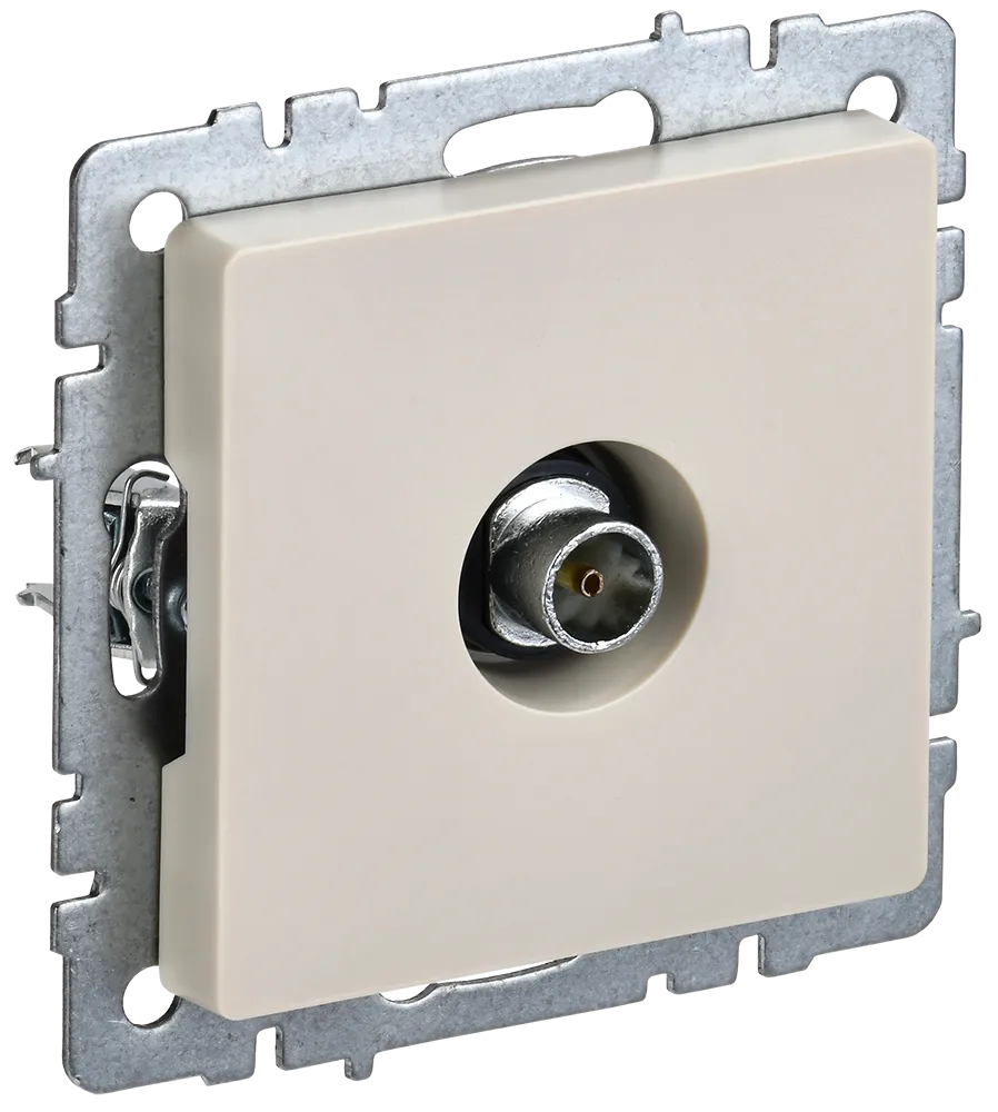 BRITE Розетка TV оконечная РТВ11-0-БрКр бежевый IEK